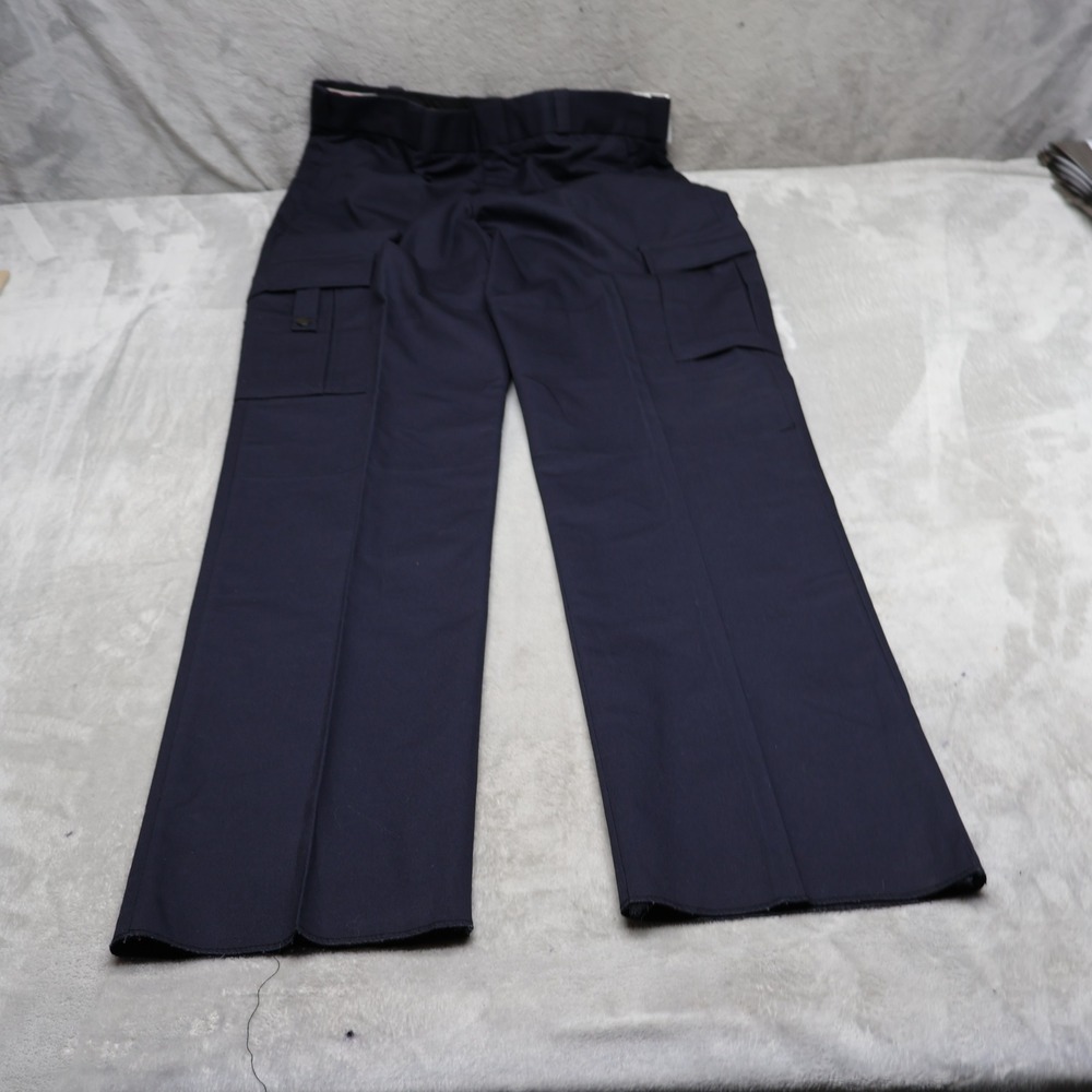 Urban Defender Pants Mens 37x37 Blue Twill Utility Cargo Uniform Workwear NEW
